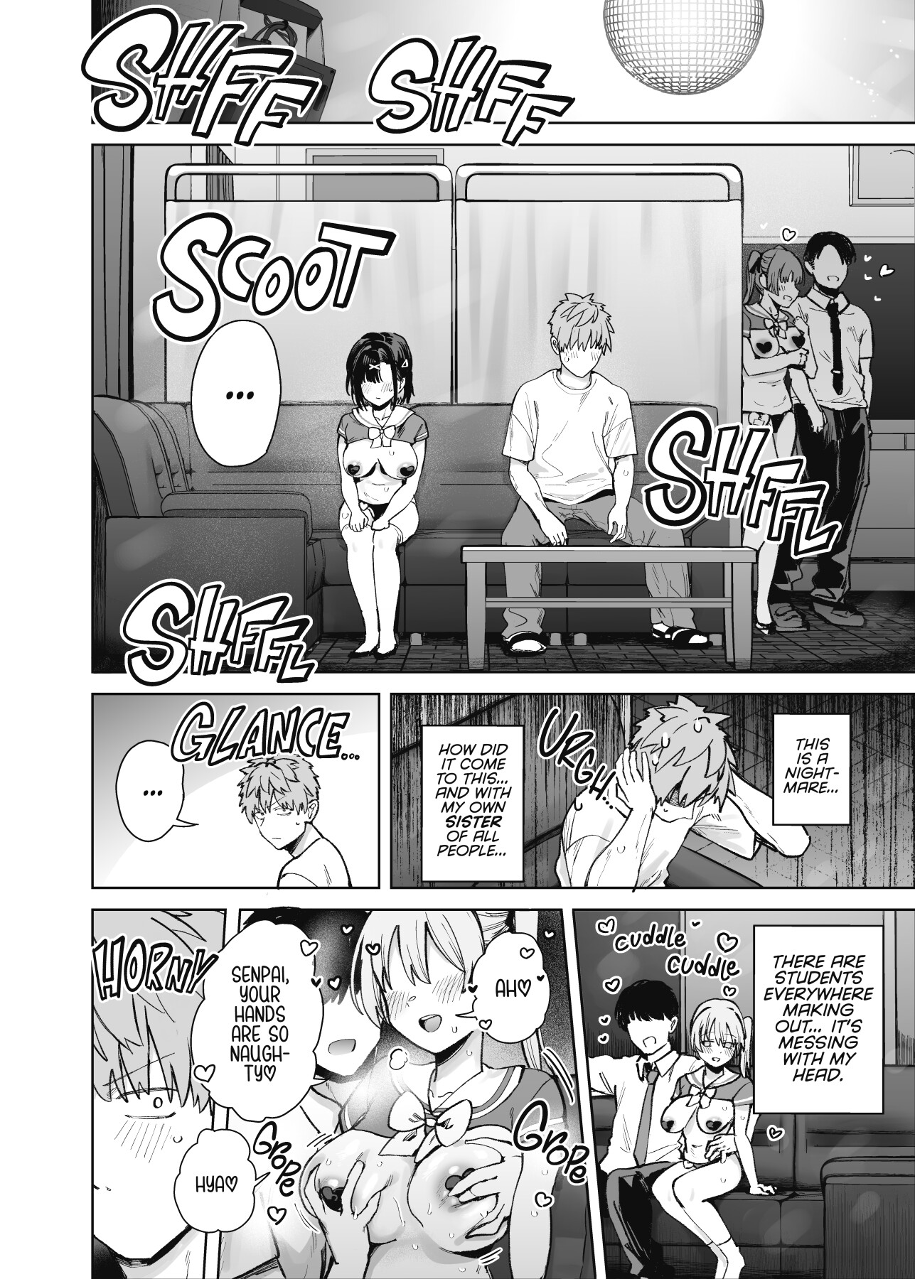 Hentai Manga Comic-My Little Sister Was a Hostess at Class 2-C's School Festival Boobs Bar-Read-9